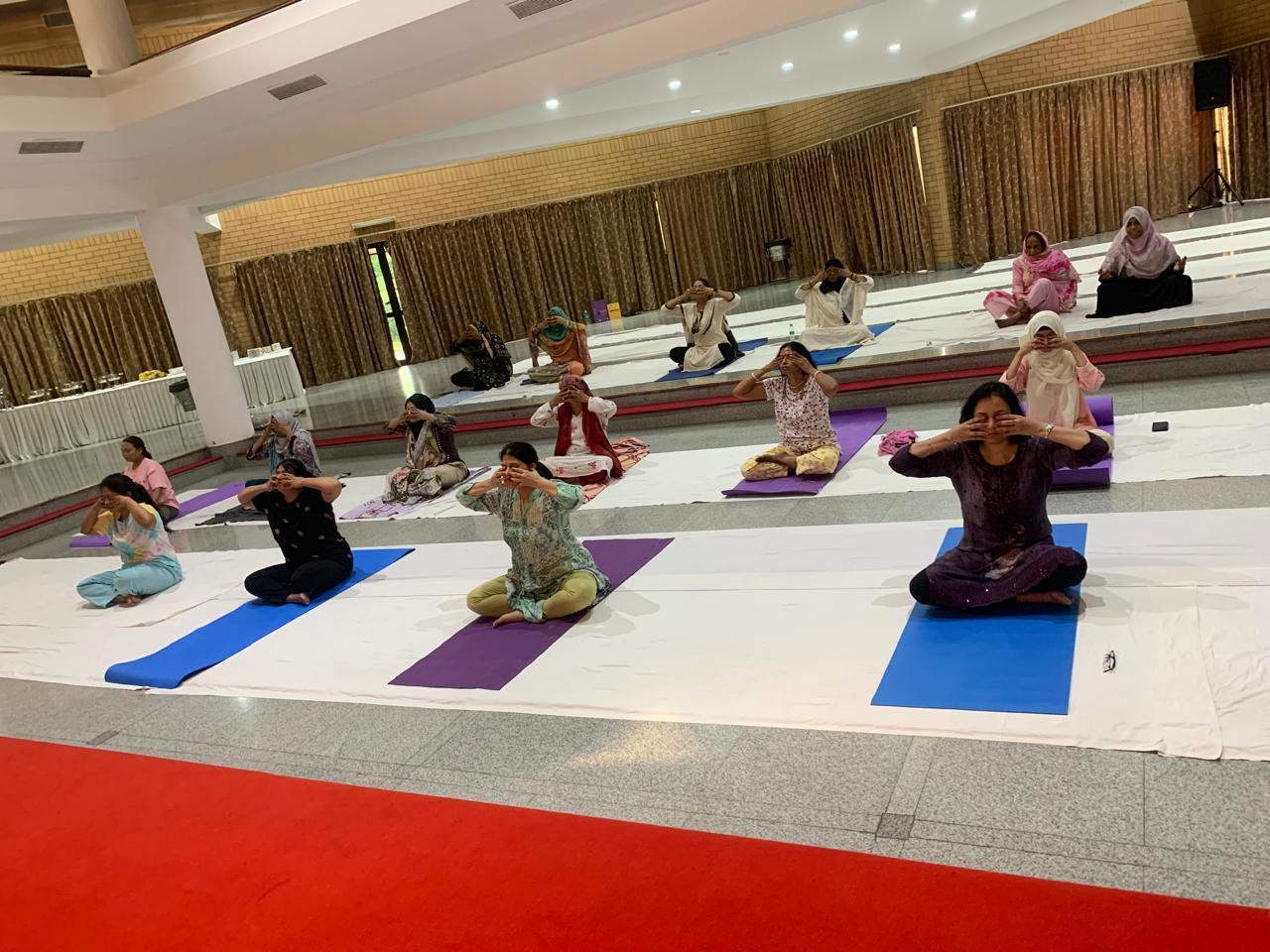 Kids yoga group session