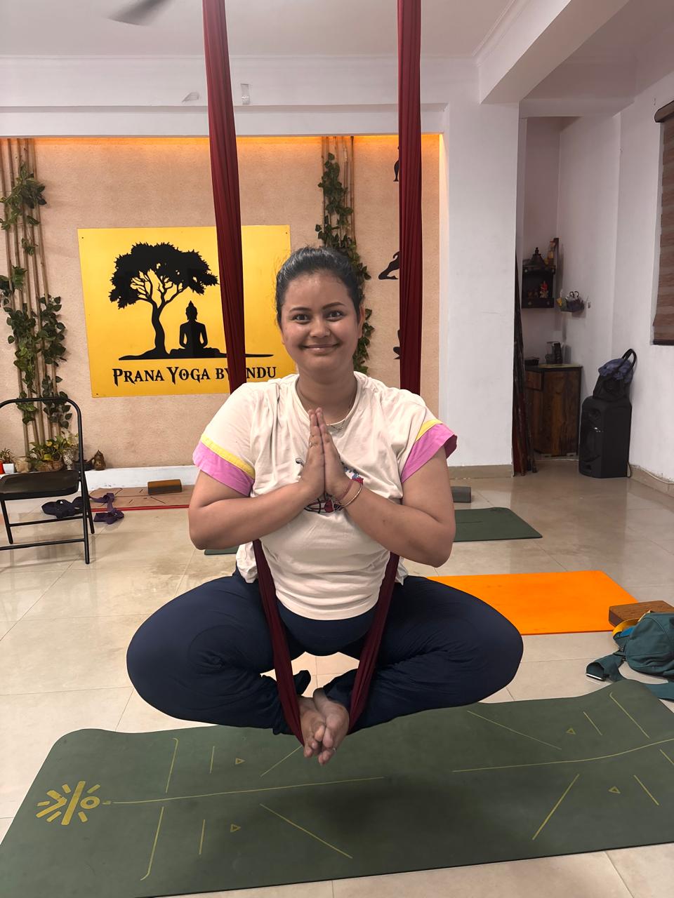 Beginner yoga class
